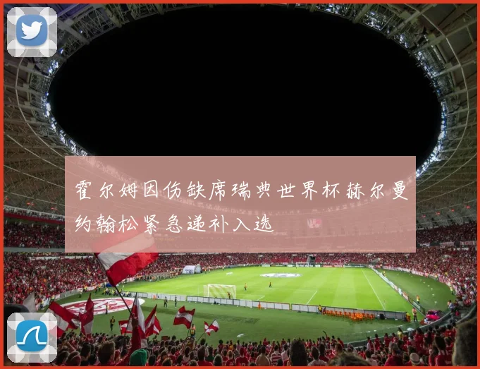 霍尔姆因伤缺席瑞典世界杯赫尔曼约翰松紧急递补入选